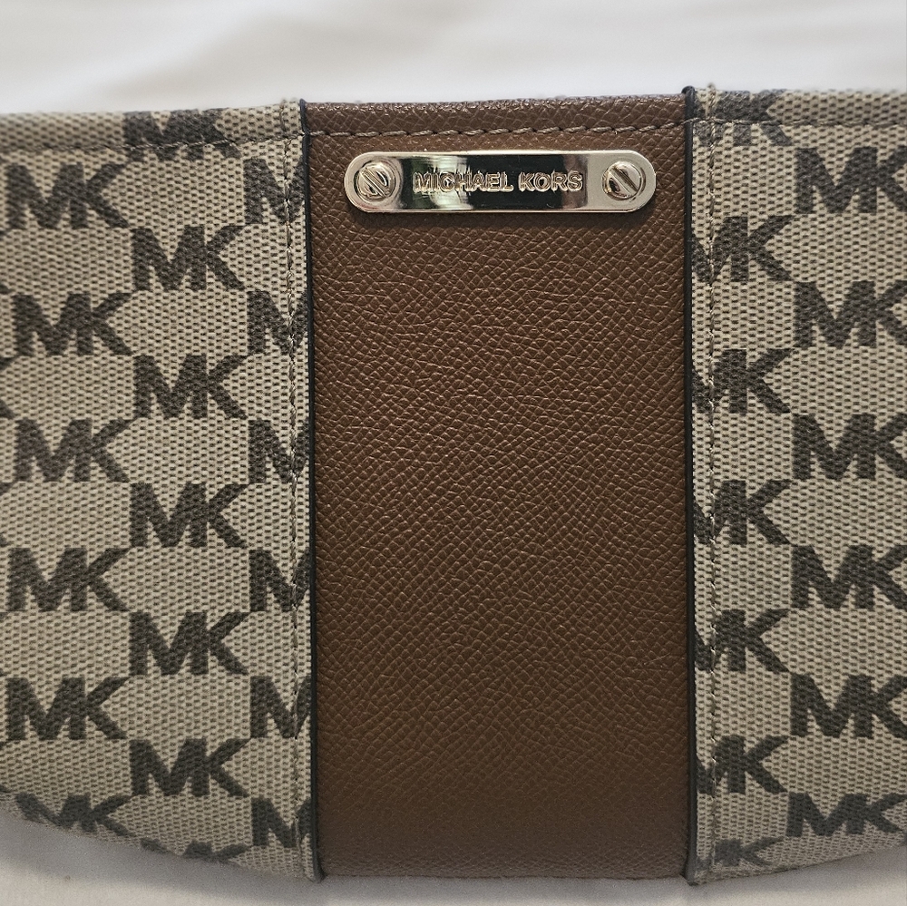 Michael Kors Brown and Cream Belt Bag